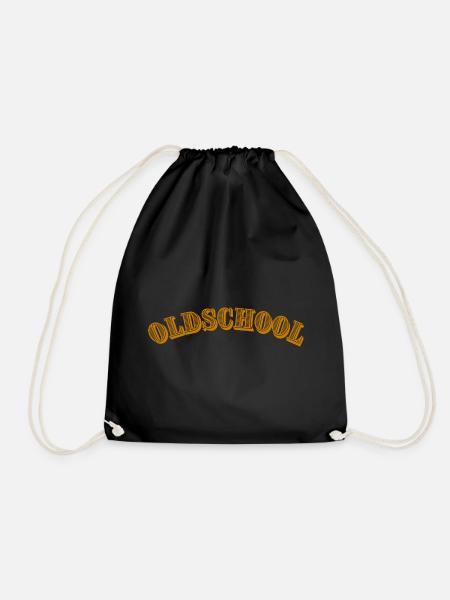 Oldschool Western Style - Drawstring Bag - black