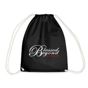 Béni au-delà de la mesure, chemises chrétiennes cool - Sac de sport léger - noir - Devant