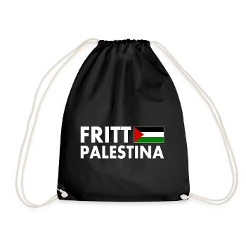 fritt palestina - Turnbeutel - Schwarz - Vorne