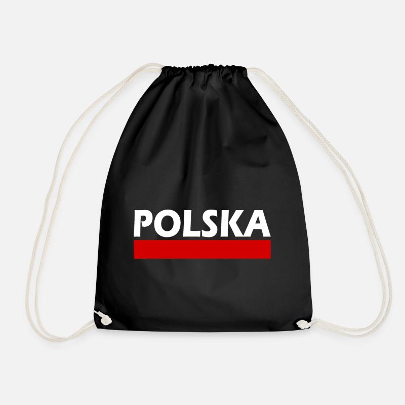 Polska - Turnbeutel - Schwarz