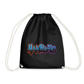 City of Hamburg Graffiti - Drawstring Bag - black - Front