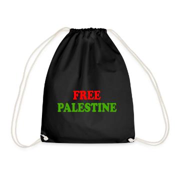 Free palestine - Sac de sport léger - noir - Devant