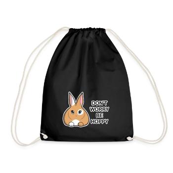 Rabbit - Turnbeutel - Schwarz - Vorne