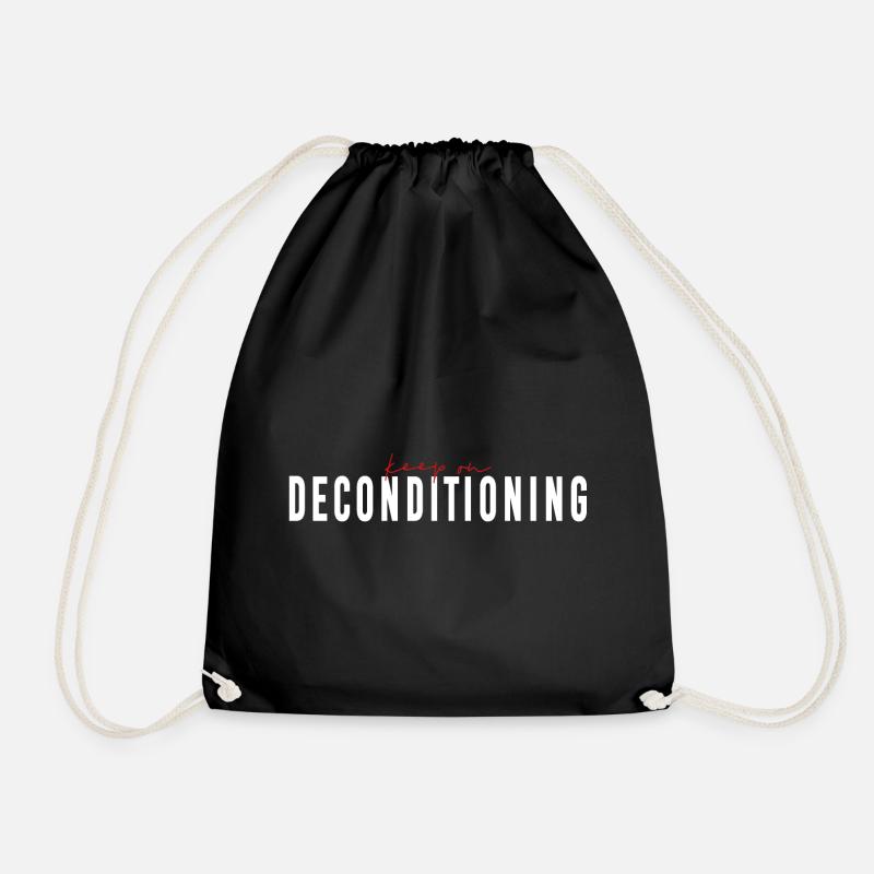 keep on DECONDITIONING - Human Design - Turnbeutel - Schwarz