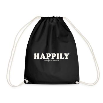 HAPPILY EVER AFTER IS OVERRATED - Drawstring Bag - black - Front