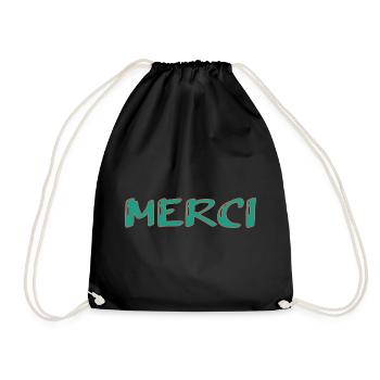 MERCI. MAÎTRESSE. MAÎTRE. MERCI MAÎTRESSE - Sac de sport léger - noir - Devant