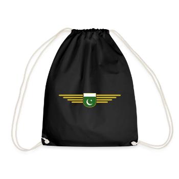 Pakistan Design – Proud of the homeland - Drawstring Bag - black - Front