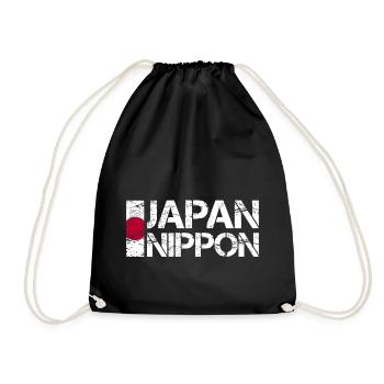 Japan - Turnbeutel - Schwarz - Vorne