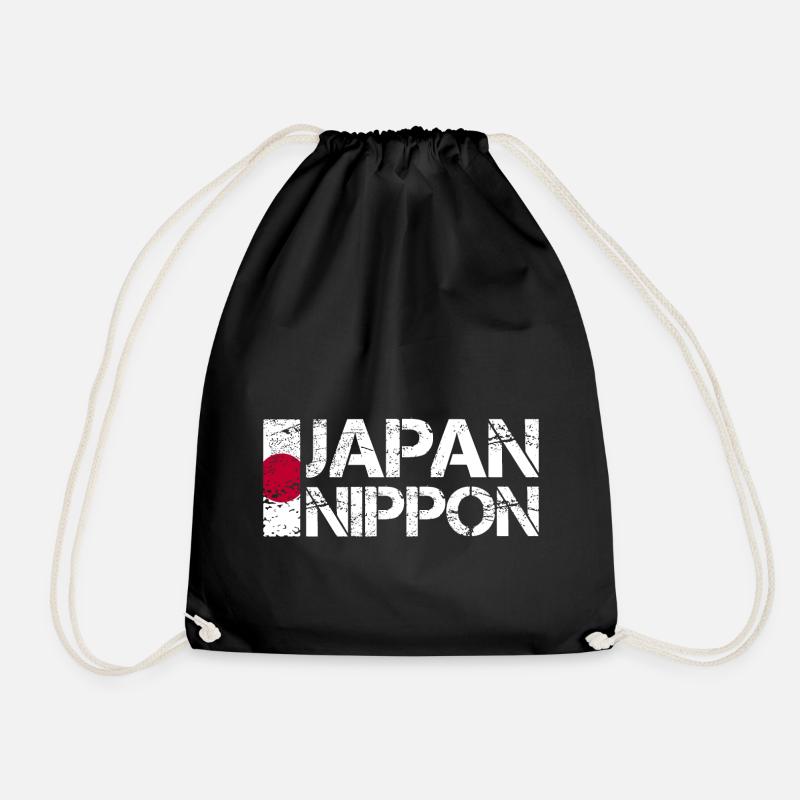 Japan - Drawstring Bag - black