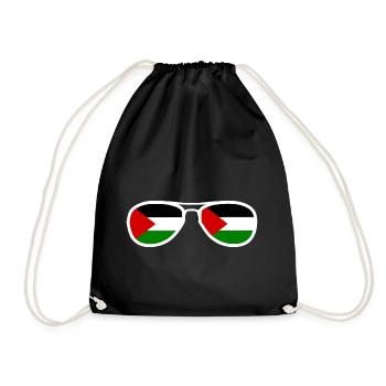palestina - Drawstring Bag - black - Front