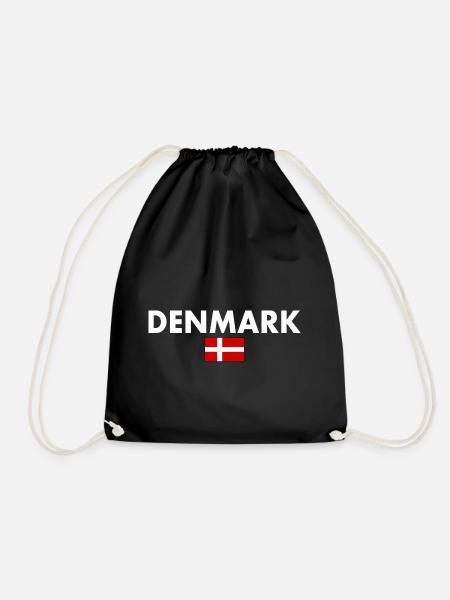Denmark - Drawstring Bag - black