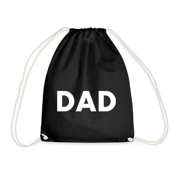 Dad - Turnbeutel - Schwarz - Vorne