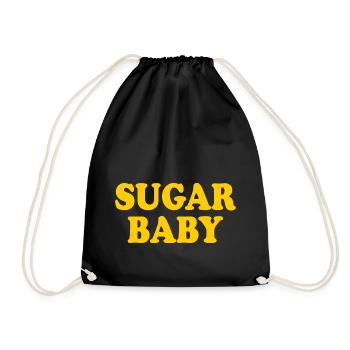Sugar baby - Drawstring Bag - black - Front