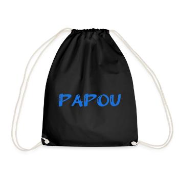 PAPUAN. DAD. FATHER's DAY. HAPPY BIRTHDAY DAD - Drawstring Bag - black - Front