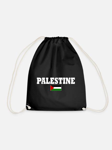 Palestine - Drawstring Bag - black