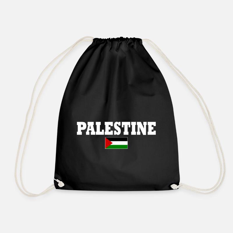 Palestine - Drawstring Bag - black