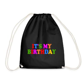 Its my birthday - Sac de sport léger - noir - Devant