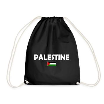 Free Palestine - Drawstring Bag - black - Front
