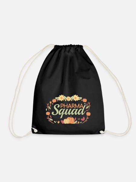 Apotheke | Pharma Squad pastellfarben - Turnbeutel - Schwarz
