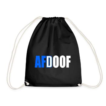 Afd doof afdoof - Turnbeutel - Schwarz - Vorne