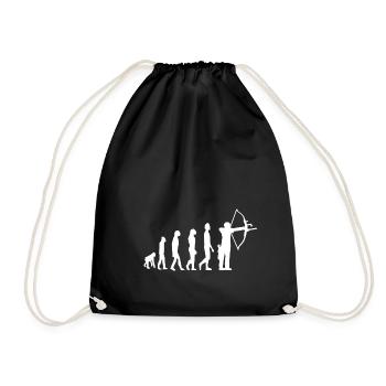 Archery Evolution Archer - Drawstring Bag - black - Front