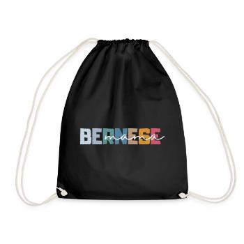 Cadeau de maman bernoise Bouvier bernois cadeau moderne - Sac de sport léger - noir - Devant