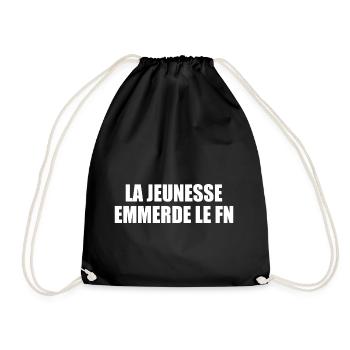 Fuck the National Front - Drawstring Bag - black - Front