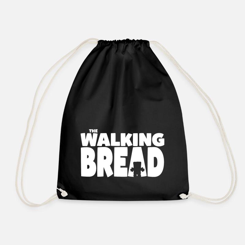 Bernd Das Brot The Walking Bread In Weiß - Turnbeutel - Schwarz