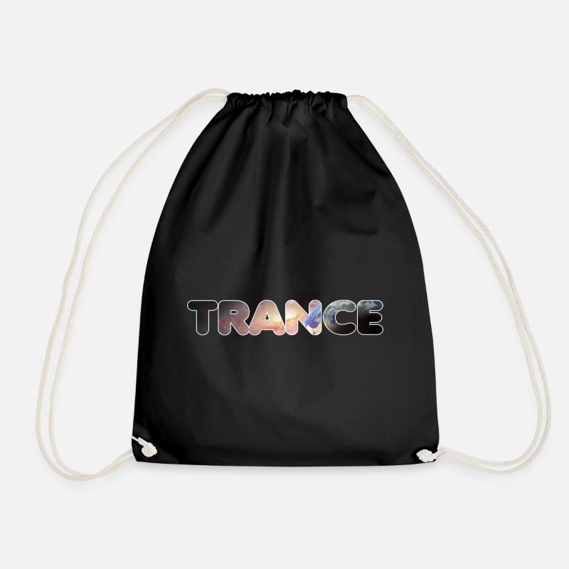 Trance Earth - Drawstring Bag - black