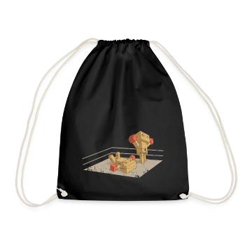 boxing - Drawstring Bag - black - Front