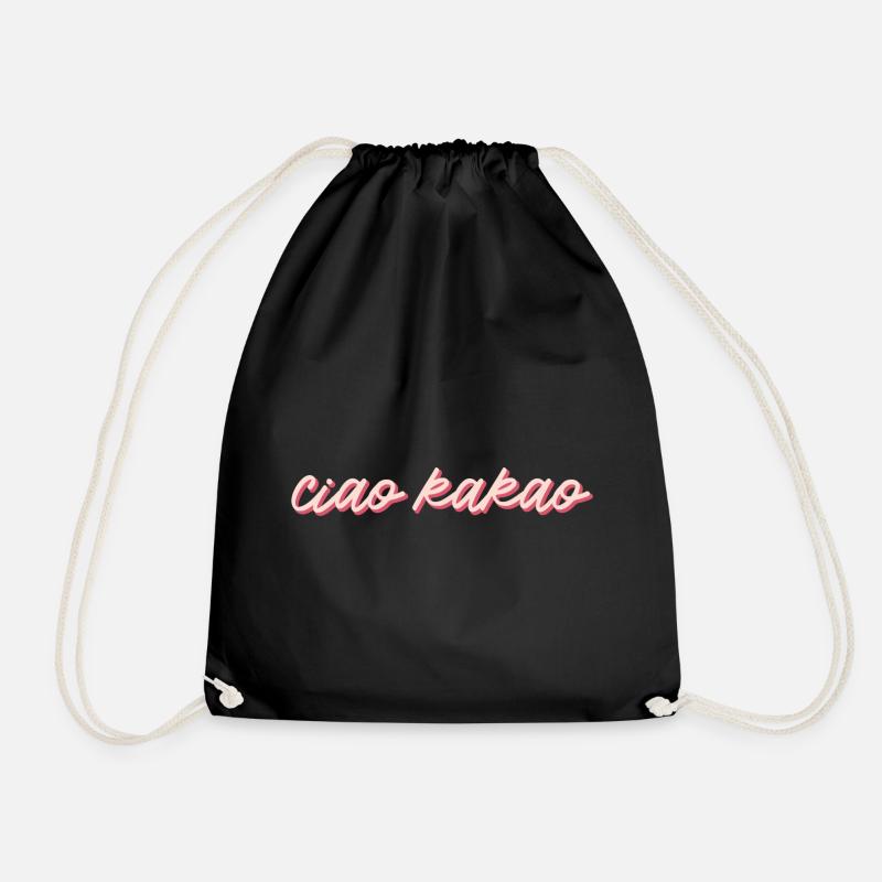 Ciao Kakao - Turnbeutel - Schwarz