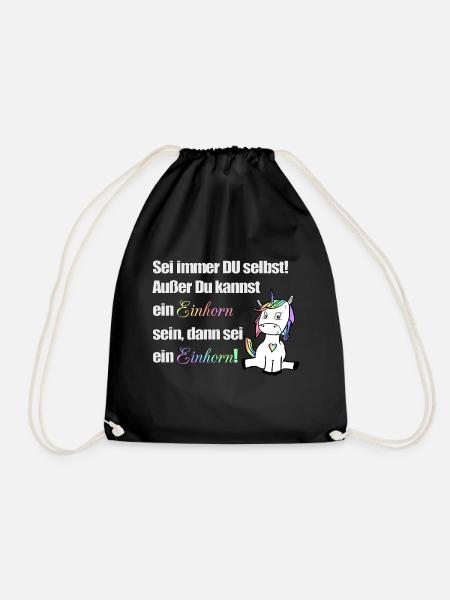 Sei immer du selbst - Turnbeutel - Schwarz