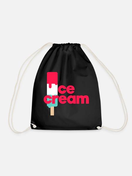 Ice Cream - Turnbeutel - Schwarz