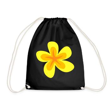 Hawaii flower 5 - Drawstring Bag - black - Front