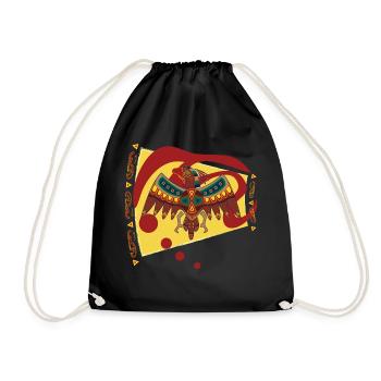 Falcon - Drawstring Bag - black - Front