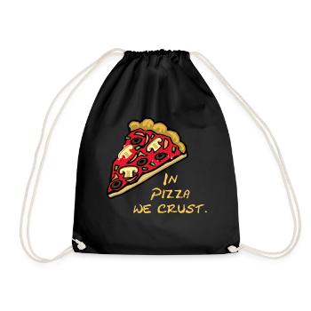 Idée cadeau pour les amateurs de pizza / amateurs de pizza. - Sac de sport léger - noir - Devant