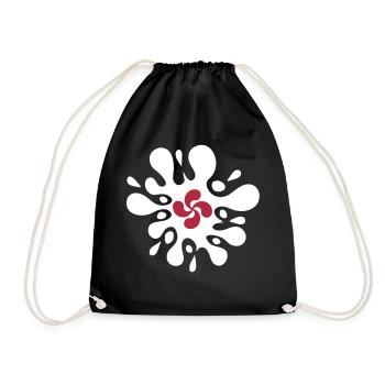Lauburu splash - Sac de sport léger - noir - Devant