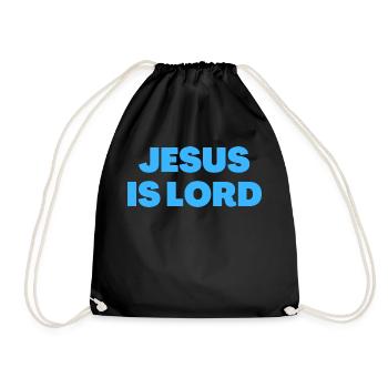Jésus est Seigneur - Citations chrétiennes - Sac de sport léger - noir - Devant