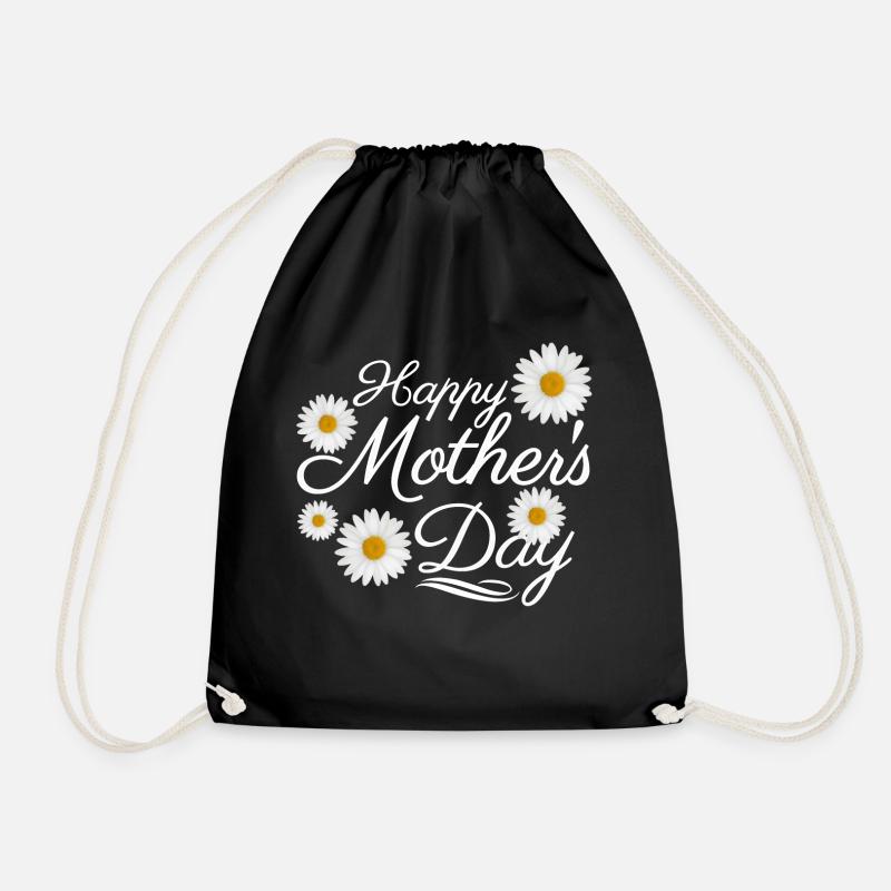 Happy Mother's Day - Drawstring Bag - black