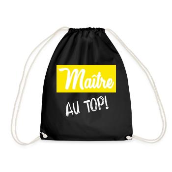 MASTER. MASTER. HUMOR - Drawstring Bag - black - Front