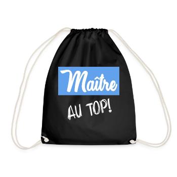 MASTER. MASTER. THANK YOU. THANK YOU MASTER - Drawstring Bag - black - Front