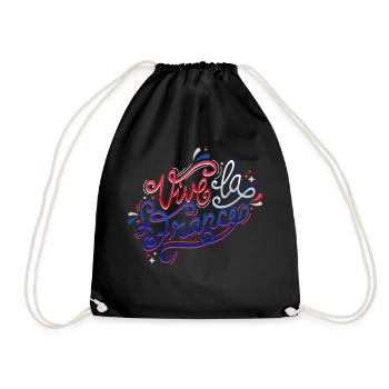 Vive la France - Drawstring Bag - black - Front