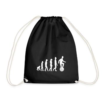 Unicycle Unicycle Evolution - Drawstring Bag - black - Front