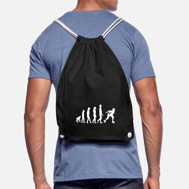 Inline skating inline skating evolution Drawstring Bag