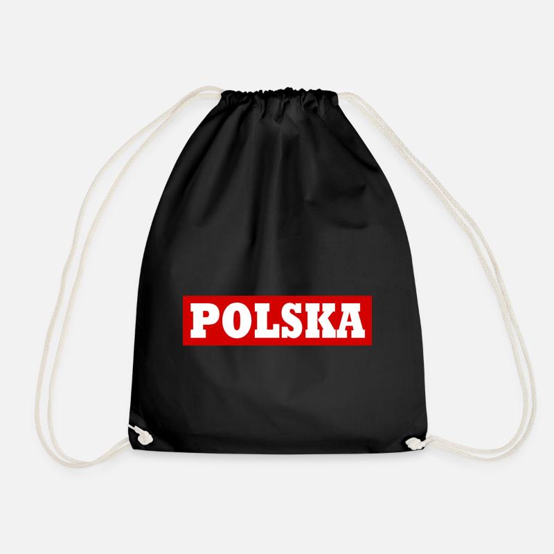 Polska - Sac de sport léger - noir
