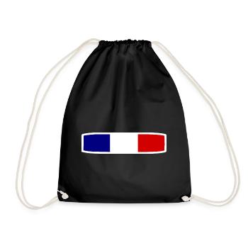 FRANKREICH - Turnbeutel - Schwarz - Vorne