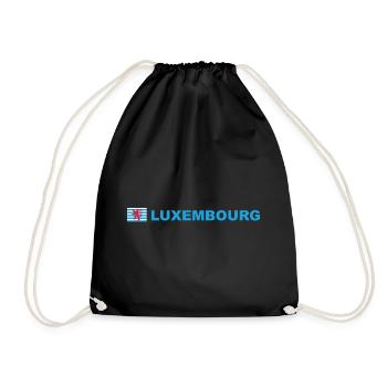 Luxembourg et drapeau - Sac de sport léger - noir - Devant