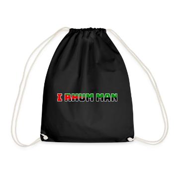 I Rhum Man couleur Martinique - Humour - Sac de sport léger - noir - Devant
