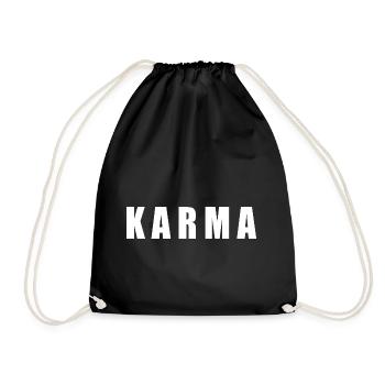 Karma - Drawstring Bag - black - Front