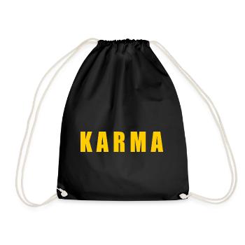Karma - Turnbeutel - Schwarz - Vorne
